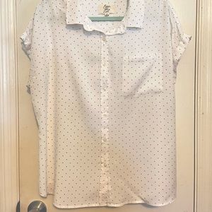 Cosmic Blue Love Ava Button Down Top from Stitch Fox